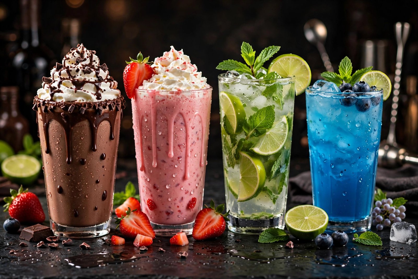 Milkshakes and mojitos