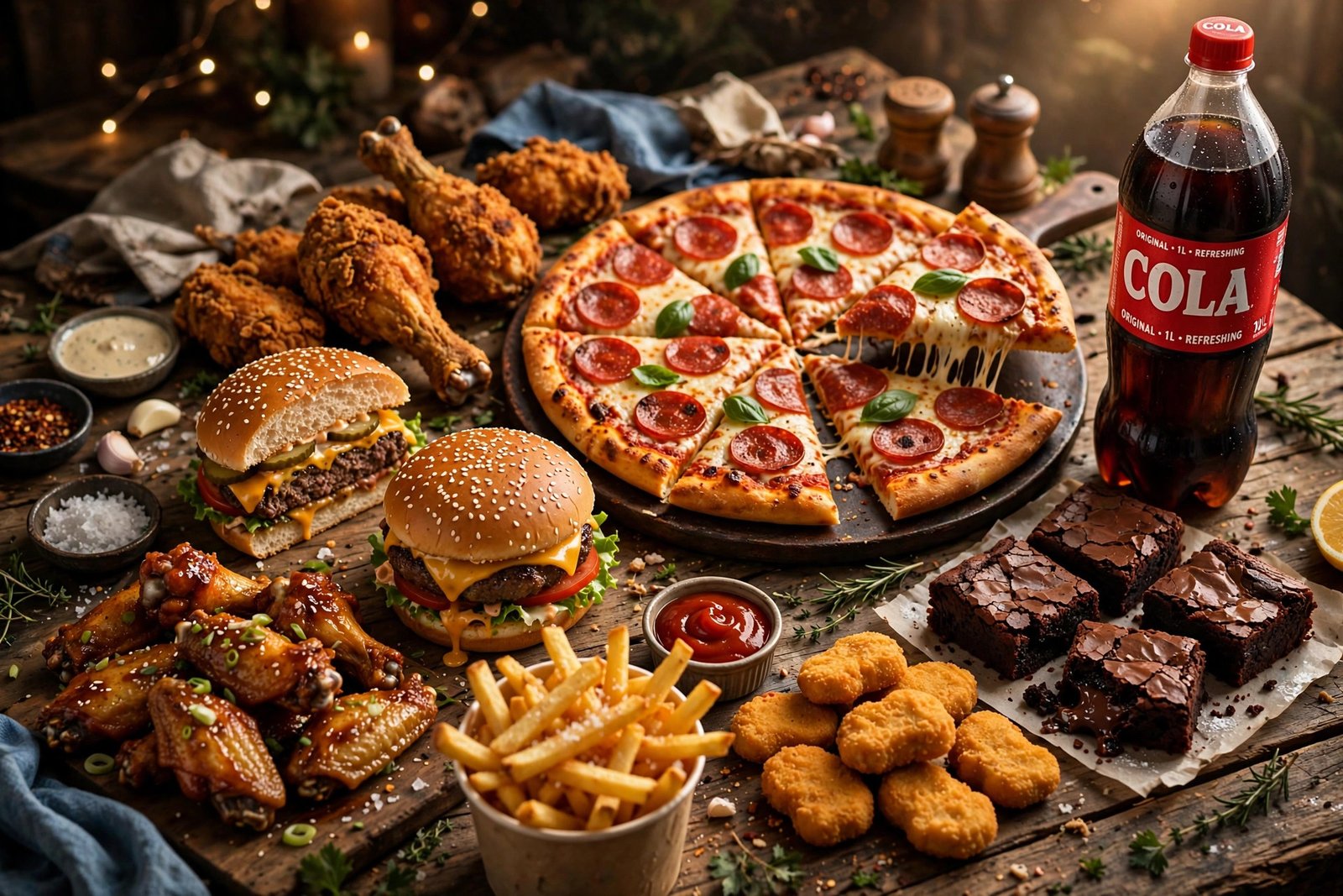 Family and friends sharing feast
